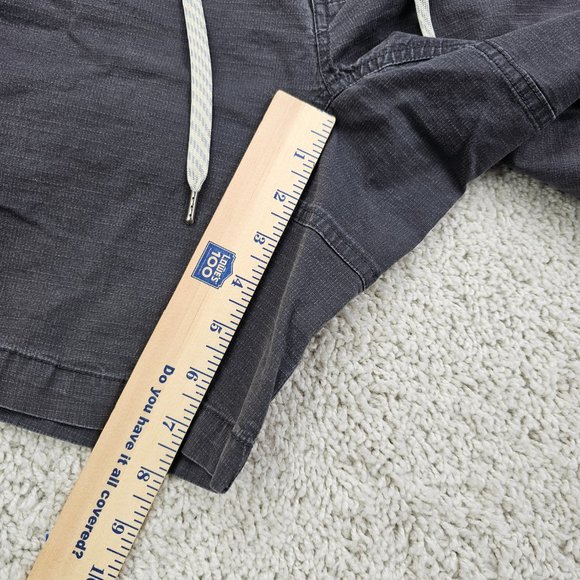 Vuori Shorts Mens Size Drawstring Outdoor Active RIPSTOP Grey USA - Picture 6 of 8